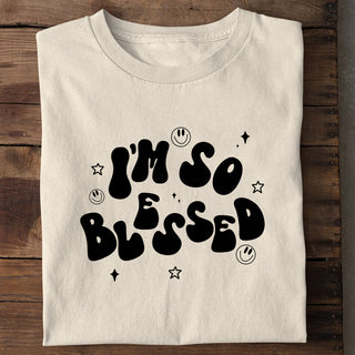 i´m so blessed star Shirt Detailansicht, Mountain Movers christliche Streetwear