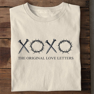 xoxo the original love letters Shirt Detailansicht, Mountain Movers christliche Streetwear