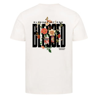 Blessed by God Shirt Detailansicht, Mountain Movers christliche Streetwear