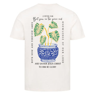 to Him be glory forever Shirt Backprint Variante, Mountain Movers christliches Design