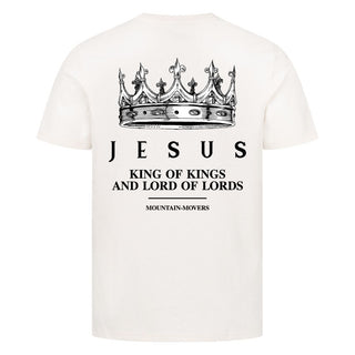 Jesus King of Kings Shirt Backprint Detailansicht, Mountain Movers christliche Streetwear