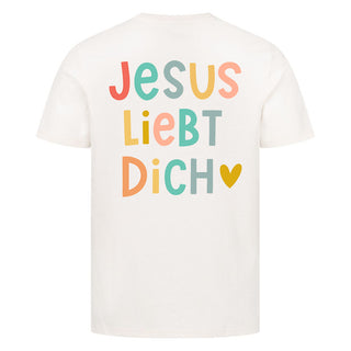 Jesus liebt dich - Cute Shirt Backprint Detailansicht, Mountain Movers christliche Streetwear