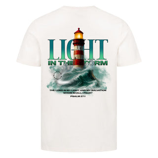 God as Our Light and Salvation Shirt Backprint Variante, Mountain Movers christliches Design