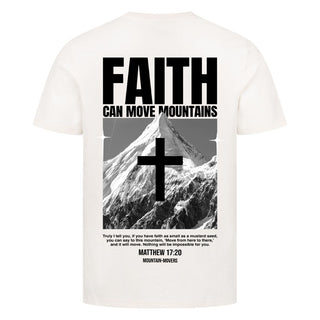 Power of Faith Shirt Backprint Variante, Mountain Movers christliches Design