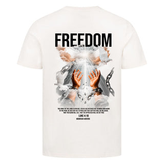 Freedom Shirt Backprint Variante, Mountain Movers christliches Design