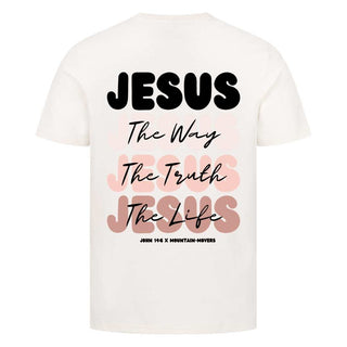 Jesus x John 14:6 Shirt BackPrint Detailansicht, Mountain Movers christliche Streetwear