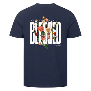 Blessed by God Shirt Detailansicht, Mountain Movers christliche Streetwear