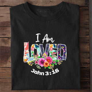 I am Loved Shirt Variante, Mountain Movers christliches Design