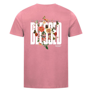 Blessed by God Shirt Detailansicht, Mountain Movers christliche Streetwear