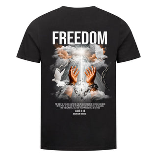 Freedom Shirt Backprint Variante, Mountain Movers christliches Design