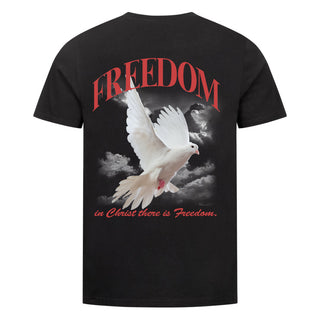 Freedom in Christ Shirt Backprint, christliche Streetwear von Mountain Movers