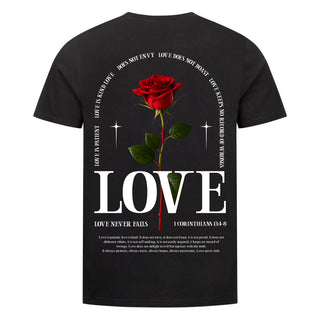 Love Shirt Backprint Variante, Mountain Movers christliches Design