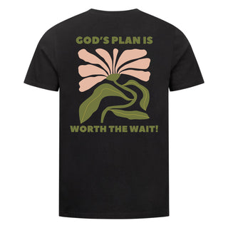 Gods Plan worth Shirt Backprint Variante, Mountain Movers christliches Design