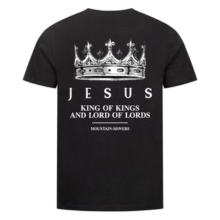 Jesus King of Kings Shirt Backprint Variante, Mountain Movers christliches Design