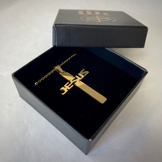 Jesus Kreuz Kette, Vorderansicht