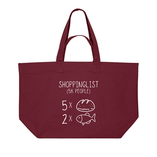 Shopping List Shopping Bag Detailansicht, Mountain Movers christliche Streetwear