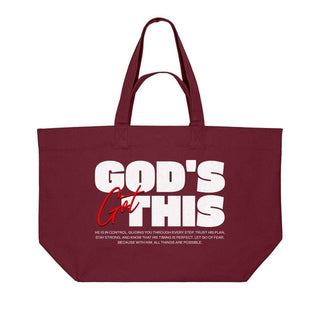 God's got this Shopping Bag Detailansicht, Mountain Movers christliche Streetwear