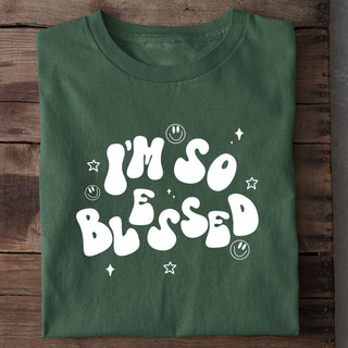 i´m so blessed star Shirt Detailansicht, Mountain Movers christliche Streetwear