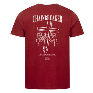 Chainbreaker Shirt Detailansicht, Mountain Movers christliche Streetwear
