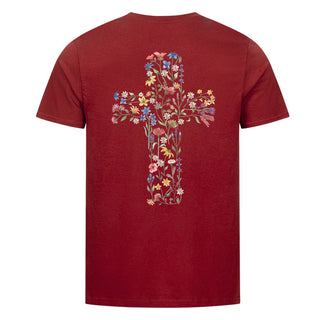 Flower Cross Shirt Backprint