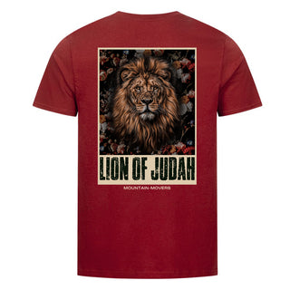 Lion of Judah Retro Shirt Backprint Detailansicht, Mountain Movers christliche Streetwear