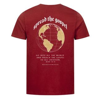 Gospel Shirt BackPrint Detailansicht, Mountain Movers christliche Streetwear
