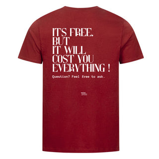 It's free Unisex Shirt BackPrint Detailansicht, Mountain Movers christliche Streetwear