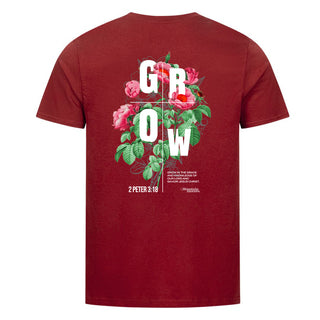 Grow Flower Shirt Detailansicht, Mountain Movers christliche Streetwear