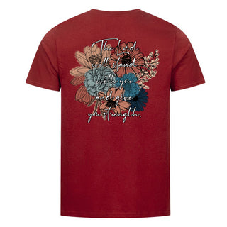 Strength Retro Shirt BackPrint Detailansicht, Mountain Movers christliche Streetwear
