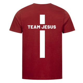 Team Jesus Detailansicht, Mountain Movers christliche Streetwear