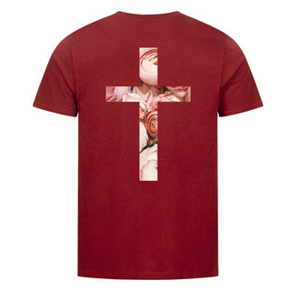 Rose Cross Detailansicht, Mountain Movers christliche Streetwear