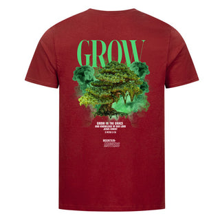 Grow Streetwear Unisex Shirt BackPrint Detailansicht, Mountain Movers christliche Streetwear