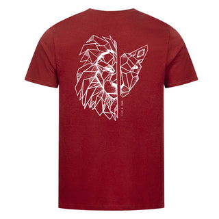 Lion x Lamb Shirt Backprint Detailansicht, Mountain Movers christliche Streetwear