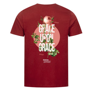 Grace upon Grace Shirt Detailansicht, Mountain Movers christliche Streetwear