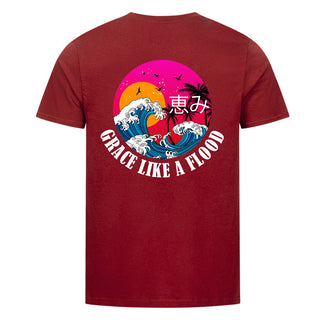 Grace like a Flood T-Shirt BackPrint Detailansicht, Mountain Movers christliche Streetwear