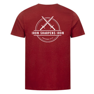 Iron sharpens iron Shirt Backprint