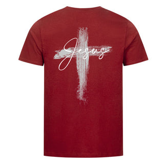 Jesus painted Cross Detailansicht, Mountain Movers christliche Streetwear