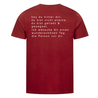 Hey du Shirt Backprint Detailansicht, Mountain Movers christliche Streetwear