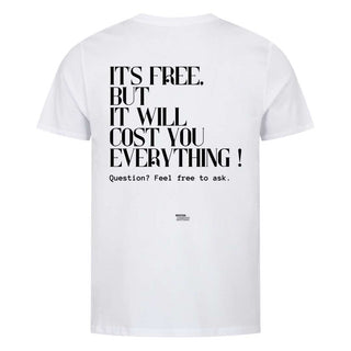 It's free Unisex Shirt BackPrint Detailansicht, Mountain Movers christliche Streetwear