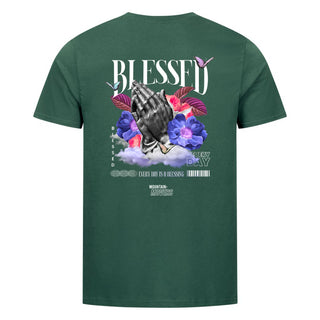 Blessed Streetwear T-Shirt Backprint Detailansicht, Mountain Movers christliche Streetwear