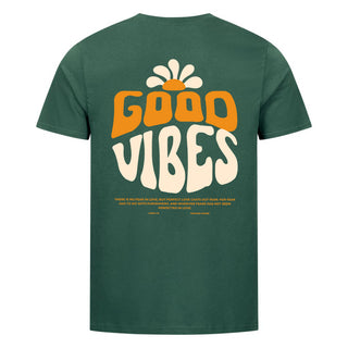 Good Vibes Flower Shirt BackPrint Detailansicht, Mountain Movers christliche Streetwear