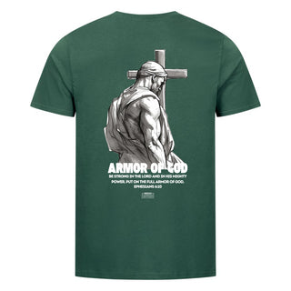 Armor of God Gym Detailansicht, Mountain Movers christliche Streetwear
