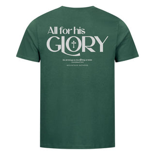 All for his Glory Shirt Detailansicht, Mountain Movers christliche Streetwear