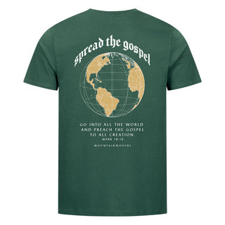 Gospel Shirt BackPrint Detailansicht, Mountain Movers christliche Streetwear