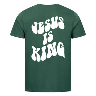 Jesus is King Schrift Detailansicht, Mountain Movers christliche Streetwear