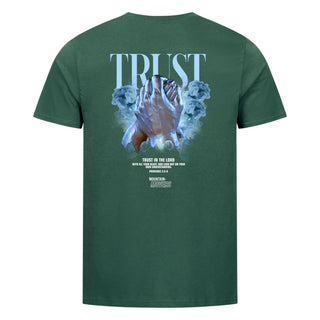 Trust Streetwear Shirt BackPrint Detailansicht, Mountain Movers christliche Streetwear