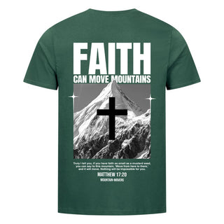 Power of Faith Shirt Backprint Variante, Mountain Movers christliches Design