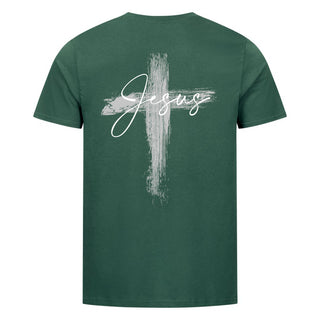 Jesus painted Cross Detailansicht, Mountain Movers christliche Streetwear