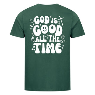 God is good Hearts T-Shirt BackPrint Detailansicht, Mountain Movers christliche Streetwear