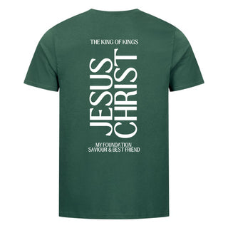 King Jesus Christ Shirt BackPrint Detailansicht, Mountain Movers christliche Streetwear